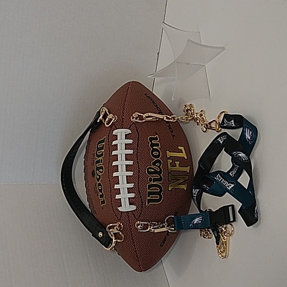 HANDMADE Football Purse (PHILADELPHIA EAGLES) 🏈 - Picture 9 of 17